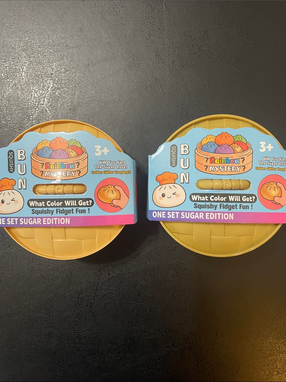 Rainbow Mystery Squishy Fidget Bun, set of 2 brand new never opened